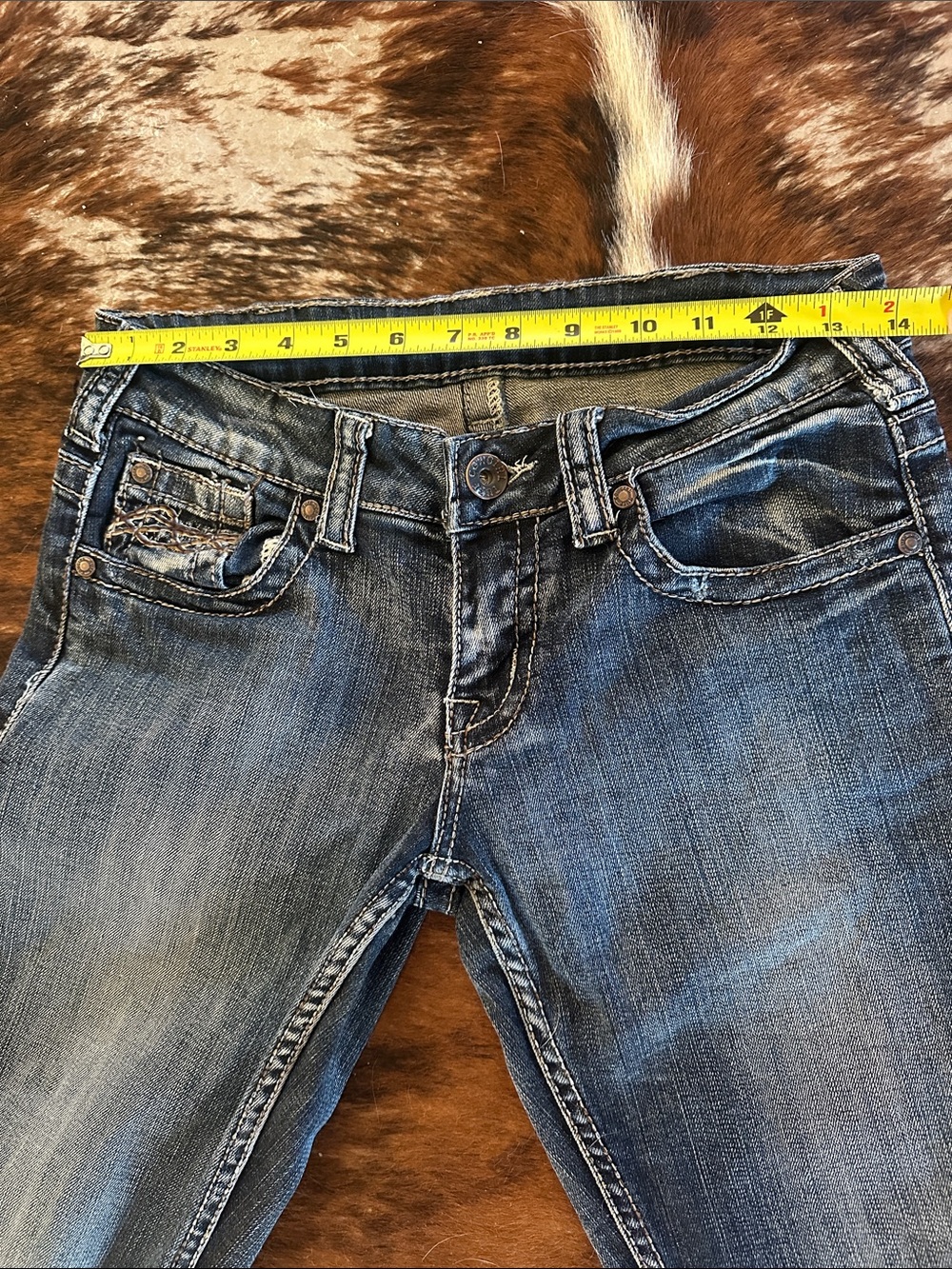 Cowgirl tuff jeans 26 x 35 dark wash - Picture 8 of 8